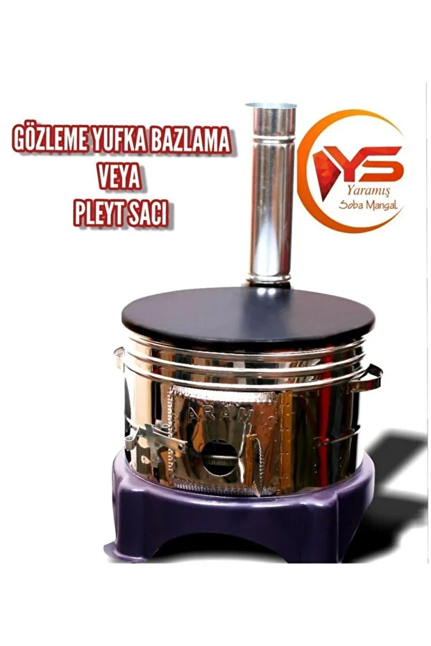 Full Çift Musluklu Semaverli Güveç Mangal Toprak Tandır Kavurma Tavası Ve Ayrı Gözleme Saç Kamp Soba